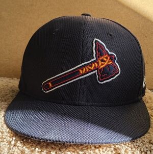 New Era Navy Atlanta Braves 2019 Batting Practice 59FIFTY Fitted Hat 6 7/8